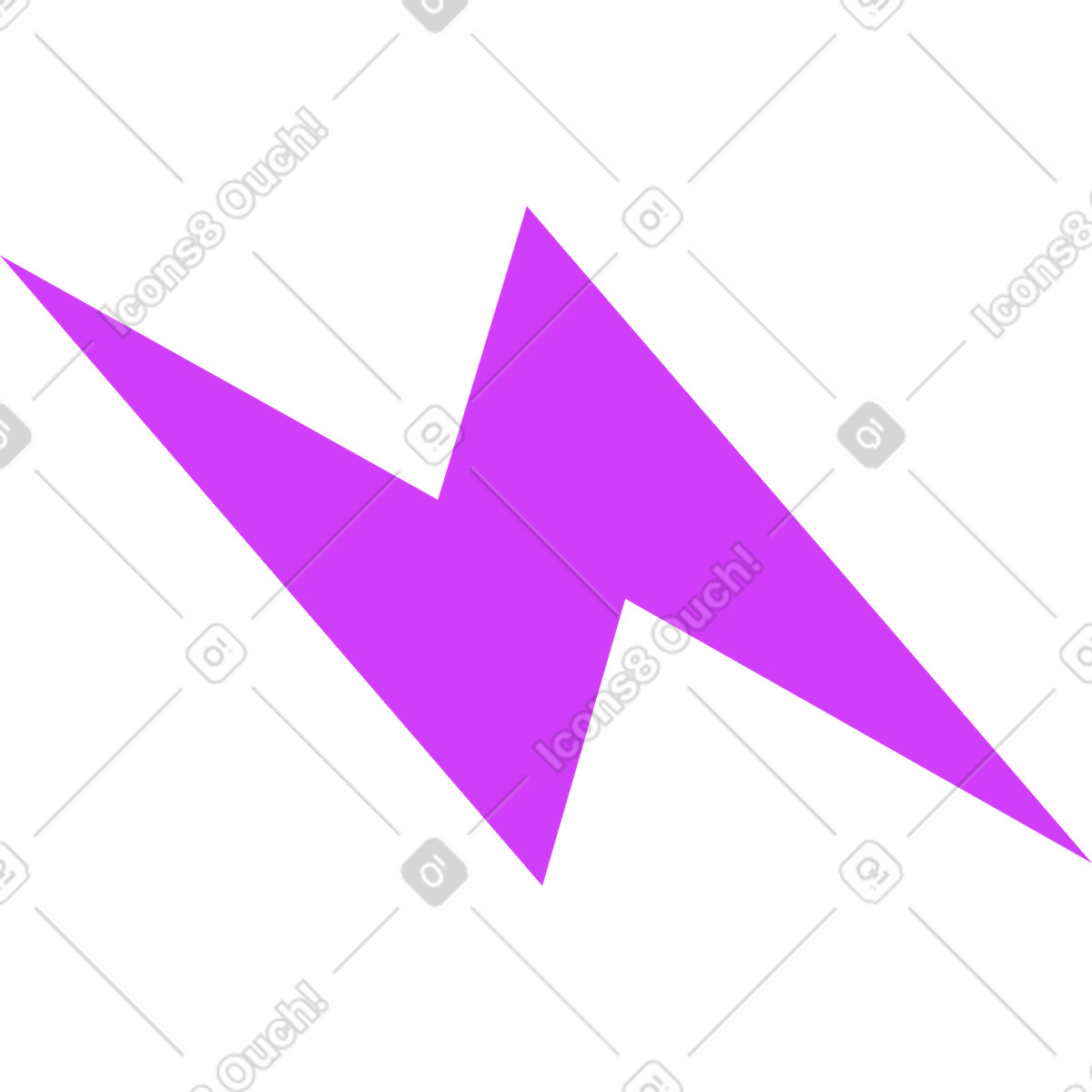 Zickzack--Illustration im Basic-Stil als Download in PNG, SVG