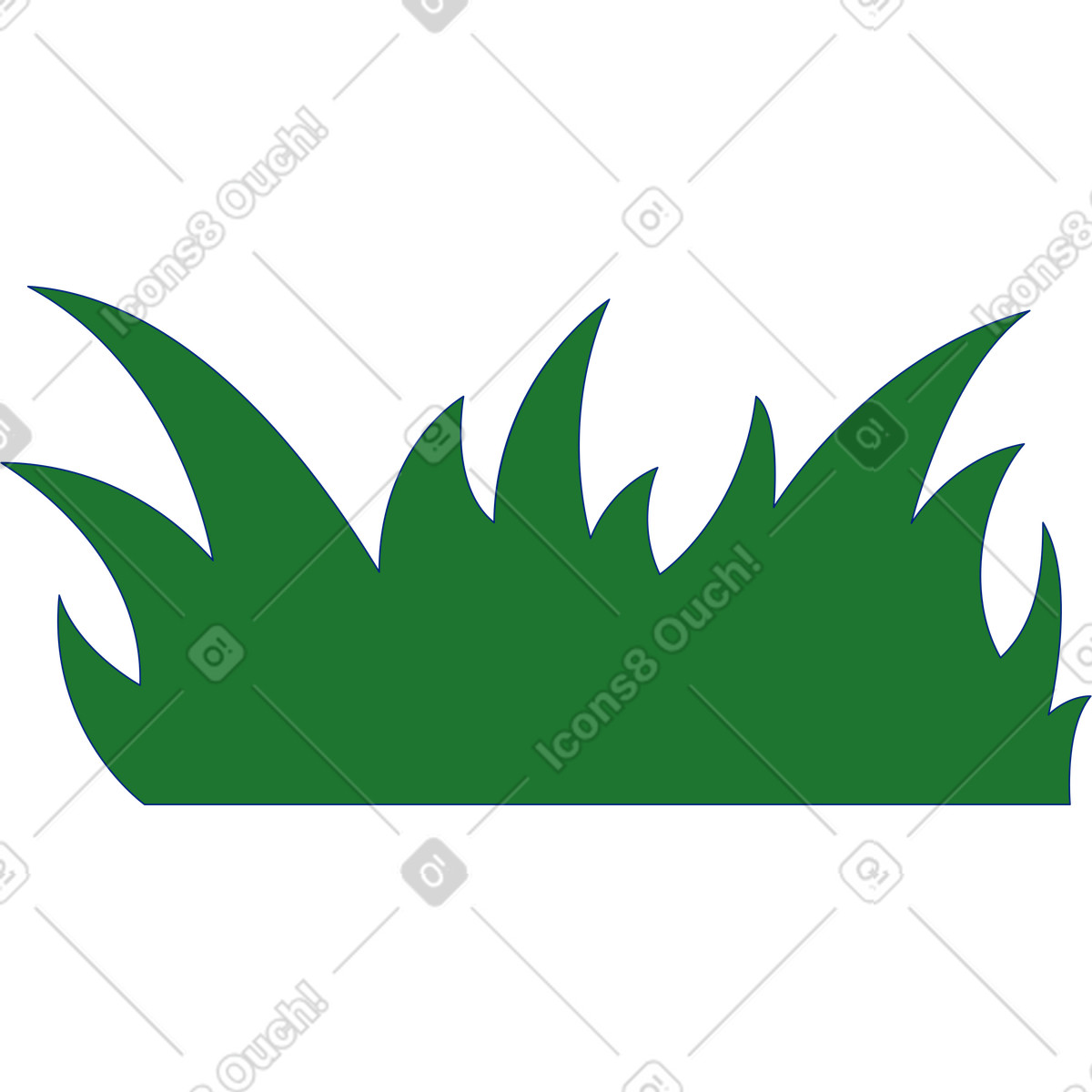 Ilustración Césped en estilo Neo-Sakura a descargar en PNG y SVG