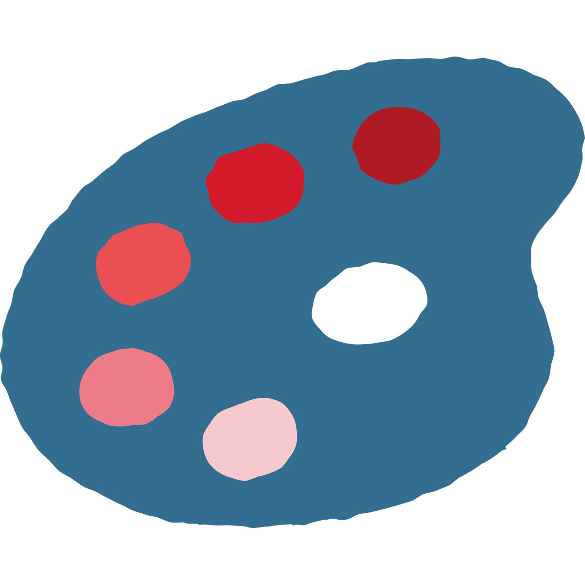 Ilustración Art palette en estilo Cherry a descargar en PNG y SVG
