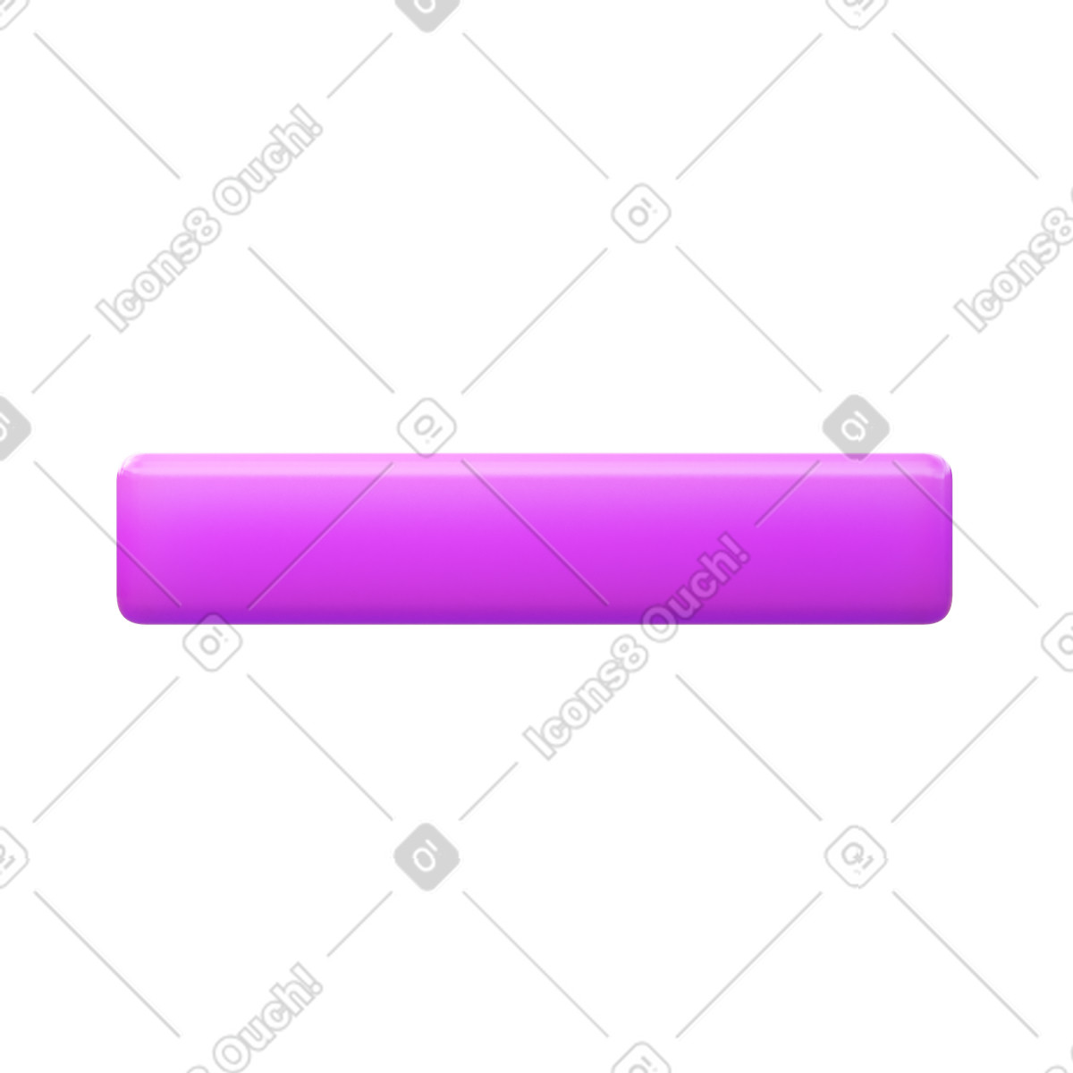 3D Fluency スタイルの 紫マイナス のイラストをPNG、SVG形式でダウンロード