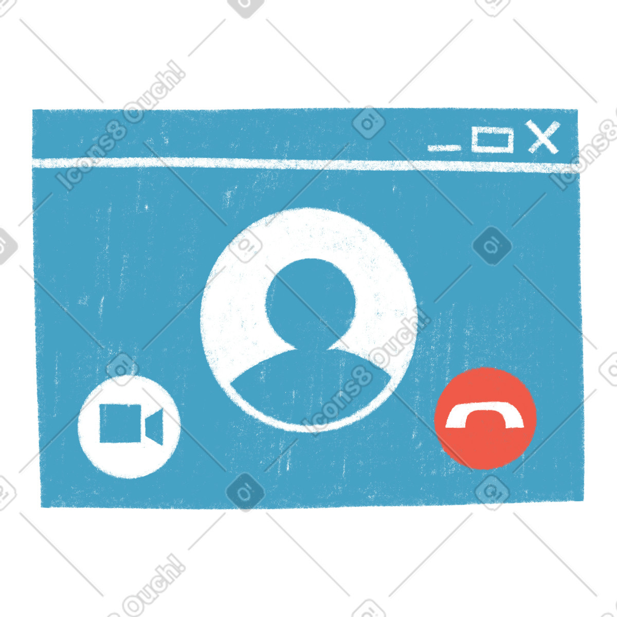 Ilustração de Conference zoom window em no estilo Tutti para baixar em PNG, SVG