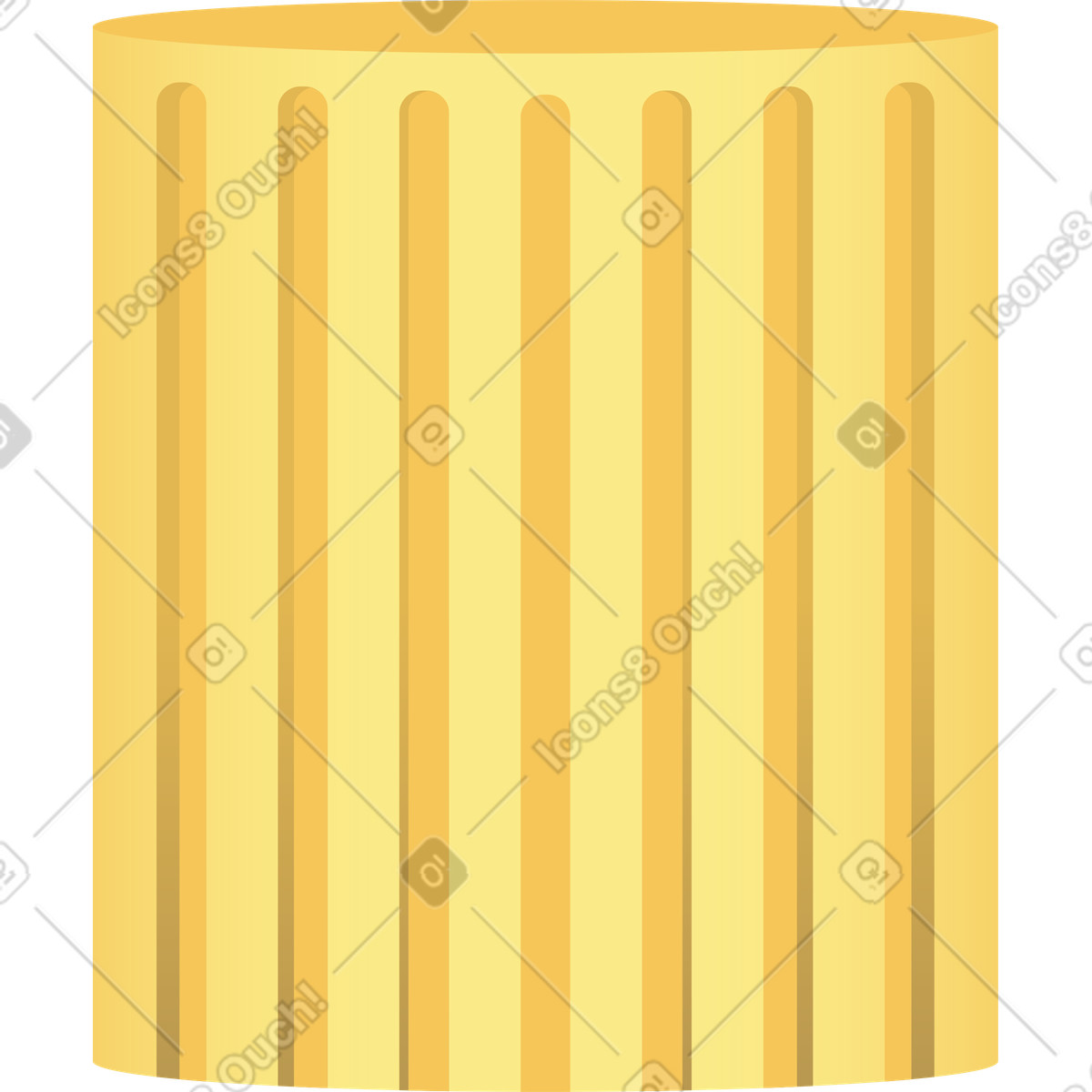 Ilustración Cilindro en estilo Levels a descargar en PNG y SVG