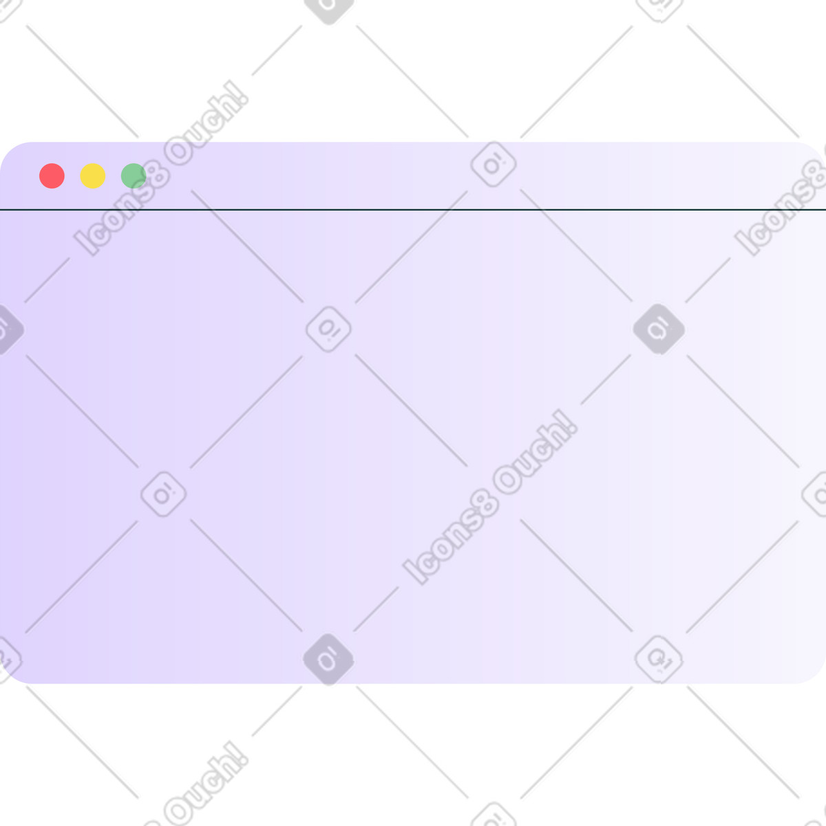Ilustração de Janela roxa do navegador em no estilo Florid para baixar em PNG, SVG