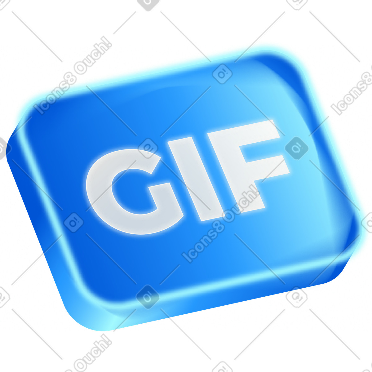 Gif sign-Illustration im Burst-Stil als Download in PNG, SVG