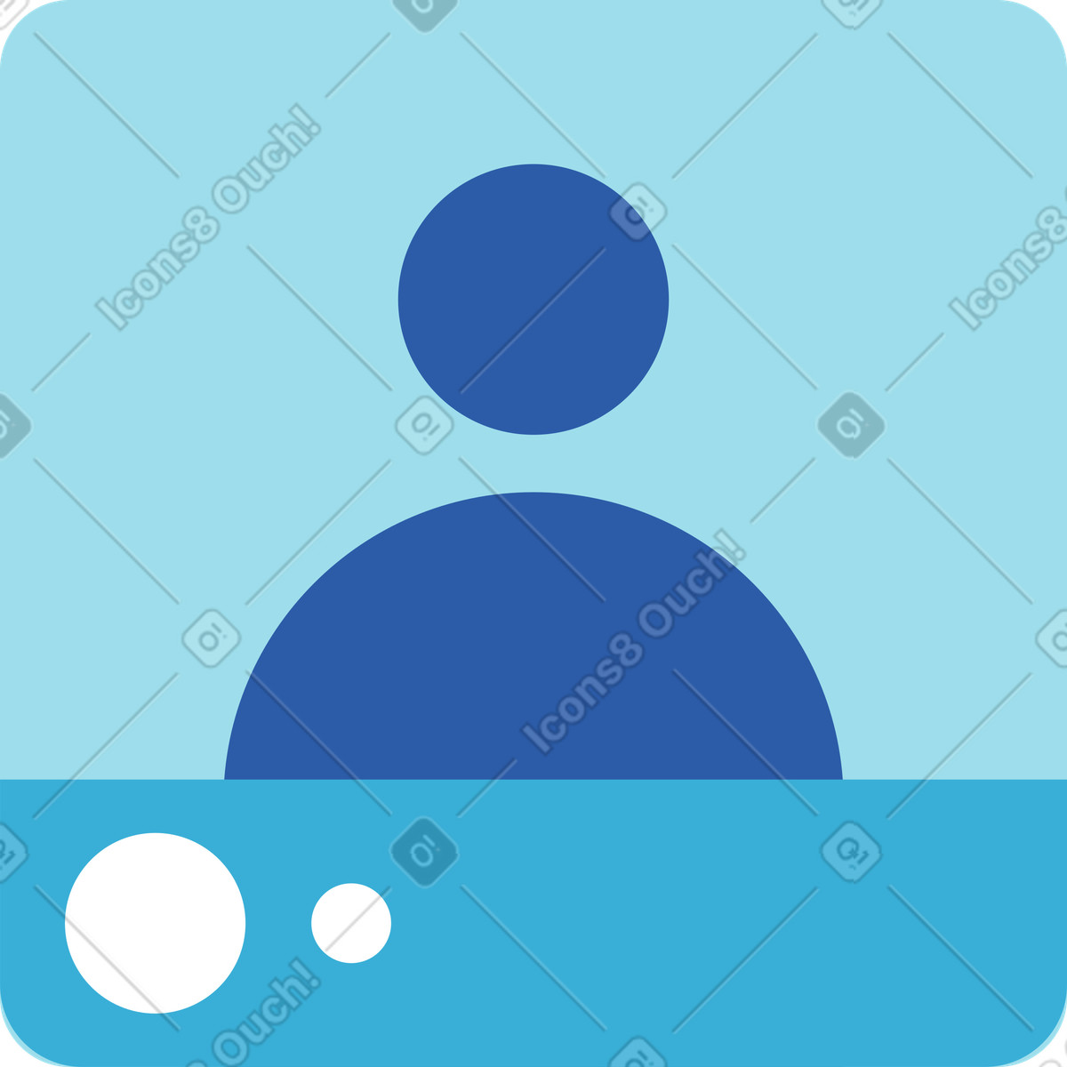 Benutzersymbol-Illustration im Daily-Stil als Download in PNG, SVG