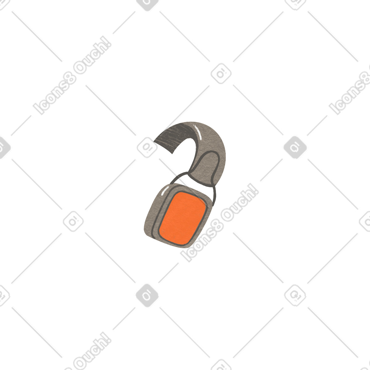 Ilustración Headphone en estilo Goose a descargar en PNG y SVG