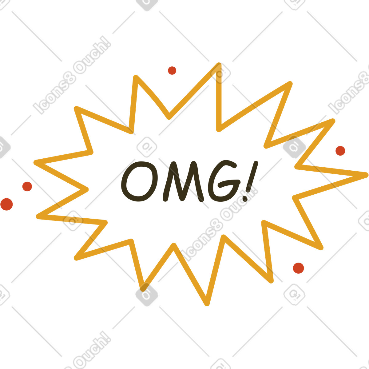 Ilustración Dios mio en estilo Arabica a descargar en PNG y SVG