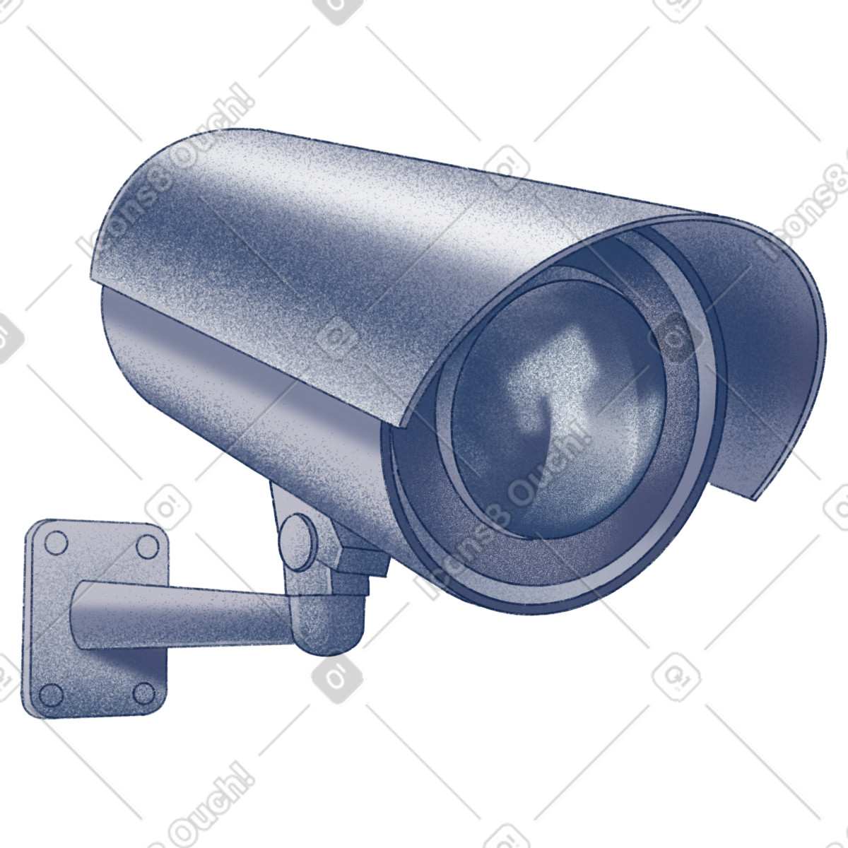 Ilustração de Outdoor security camera em no estilo Haze para baixar em PNG, SVG
