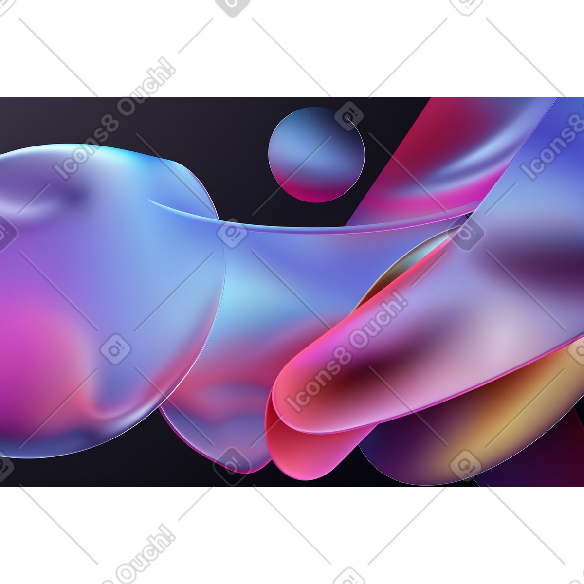 Illustration Fond métallique liquide coloré dans le style Experimental à télécharger aux formats PNG, SVG