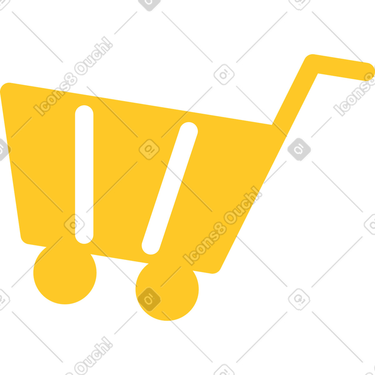 Illustration Panier jaune dans le style Rocky à télécharger aux formats PNG, SVG