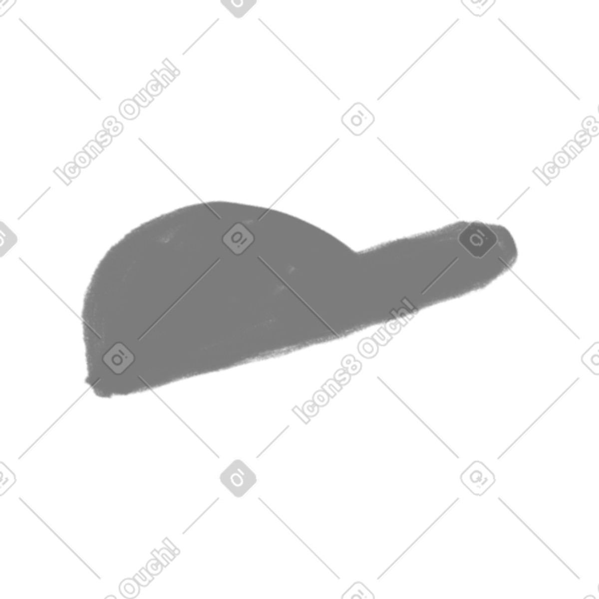 Gray cap illustrazione in stile Company scarica in PNG, SVG