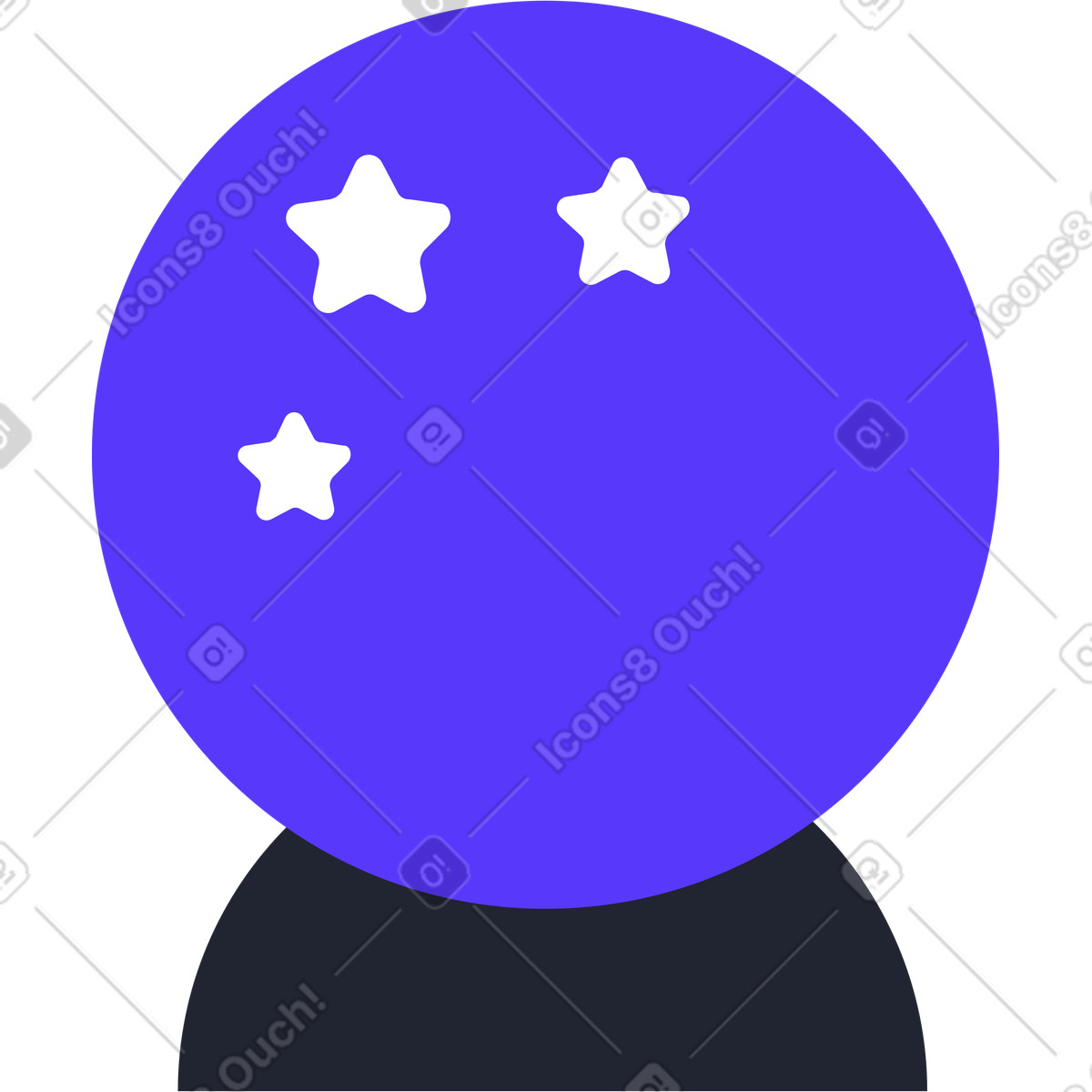 Illustration Balle magique dans le style Pablita à télécharger aux formats PNG, SVG