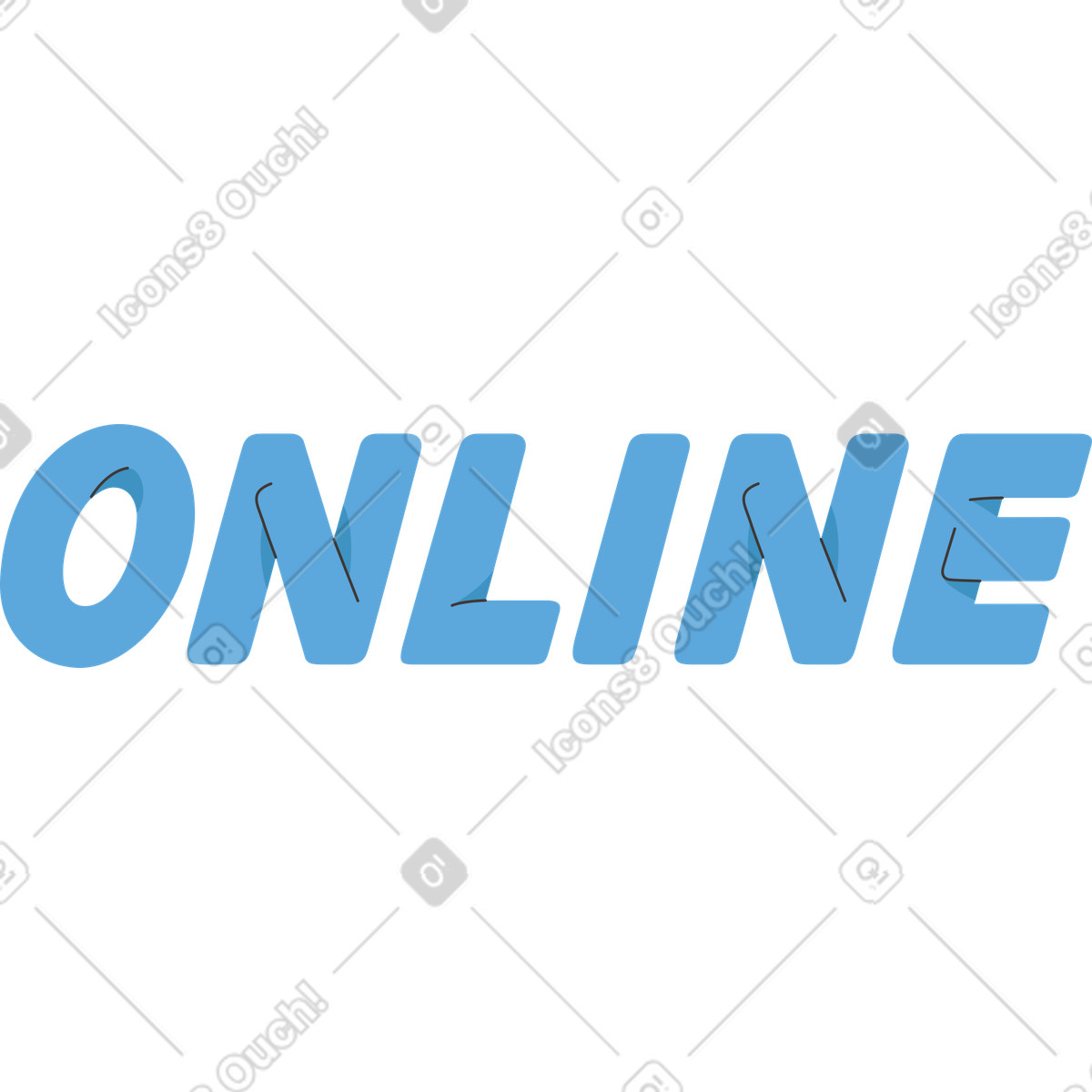 Ilustración En línea estilo Dizzy a descargar PNG y SVG
