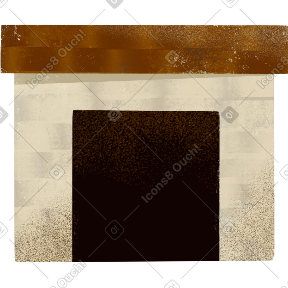 Fireplace-Illustration im Fabulous-Stil als Download in PNG, SVG