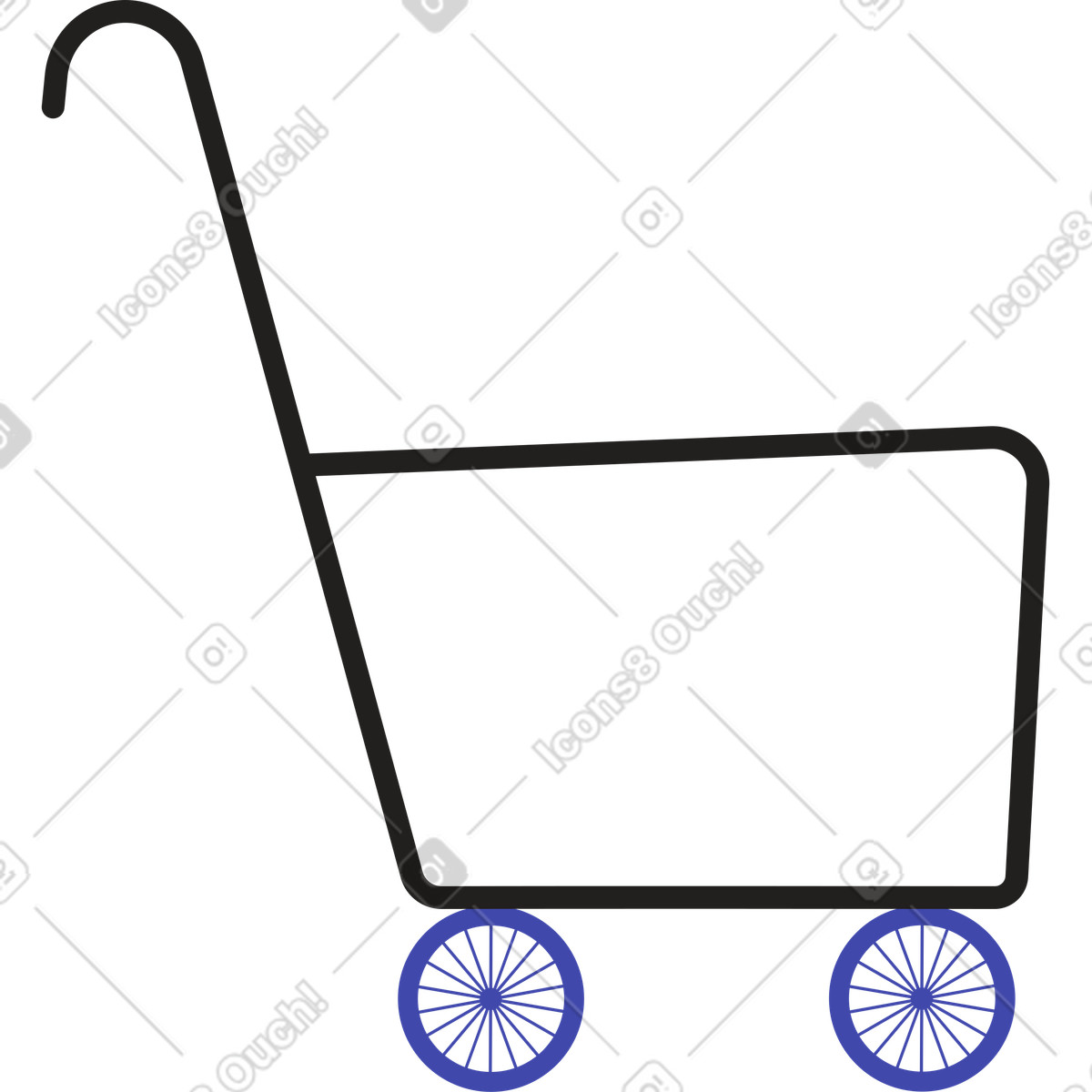 Illustration Panier dans le style Wavy à télécharger aux formats PNG, SVG
