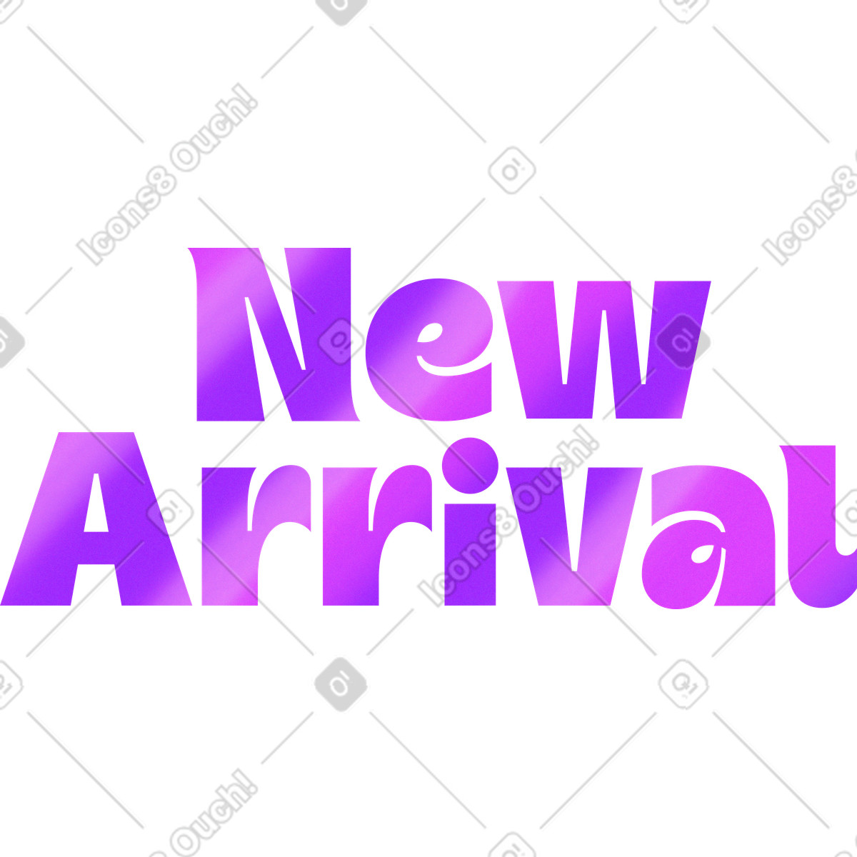 Ilustración Rotulación de texto nueva llegada en estilo Smart a descargar en PNG y SVG