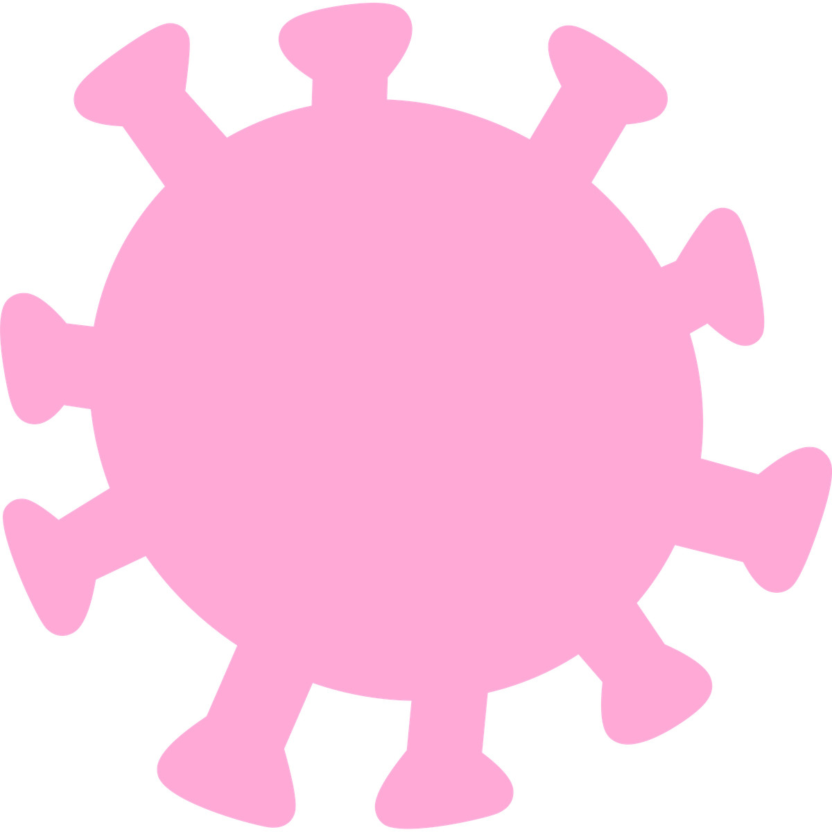 Bouncy スタイルの Covid virus のイラストをPNG、SVG形式でダウンロード