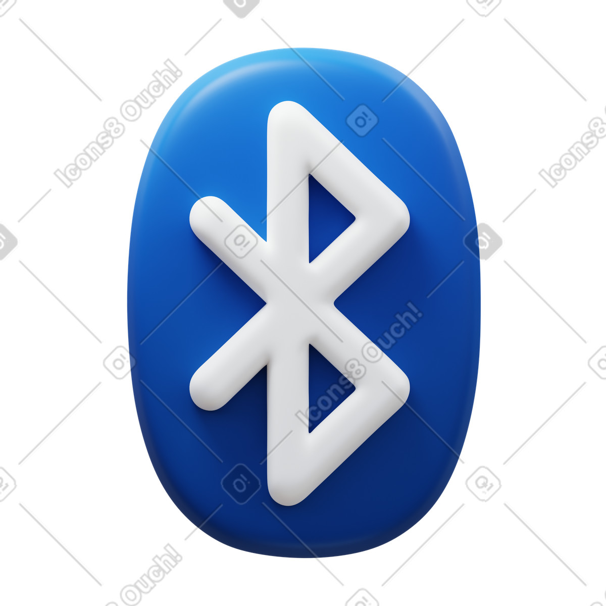 3D Fluency 스타일의 블루투스 일러스트레이션 PNG, SVG 다운로드