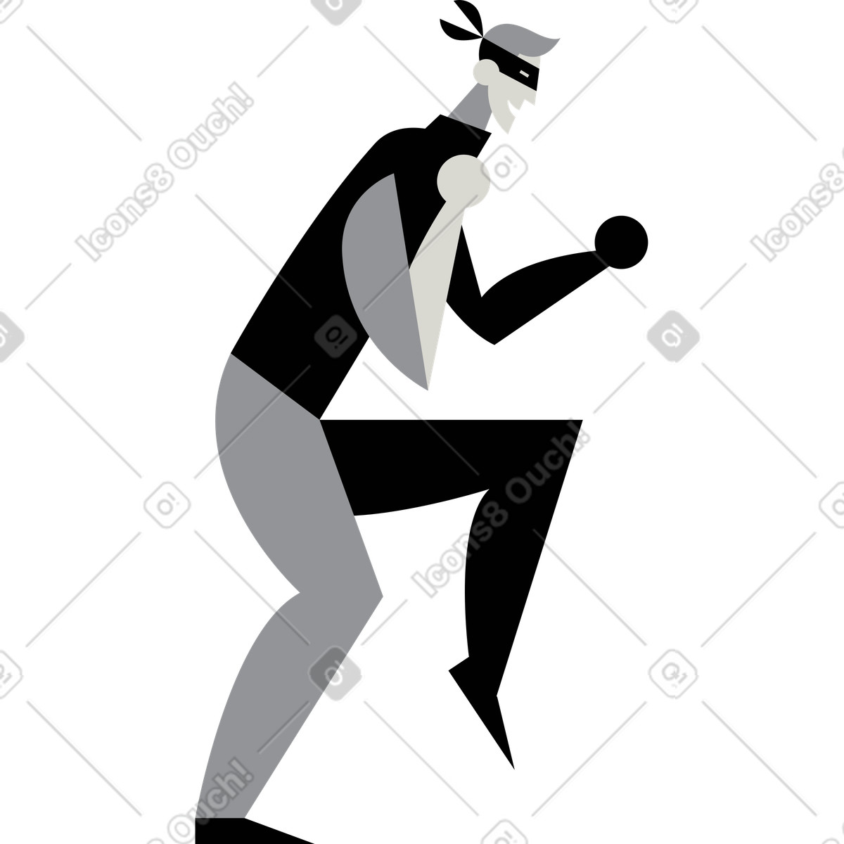 下载 Burgundy 风格的 Man 插画，支持 PNG、SVG 格式