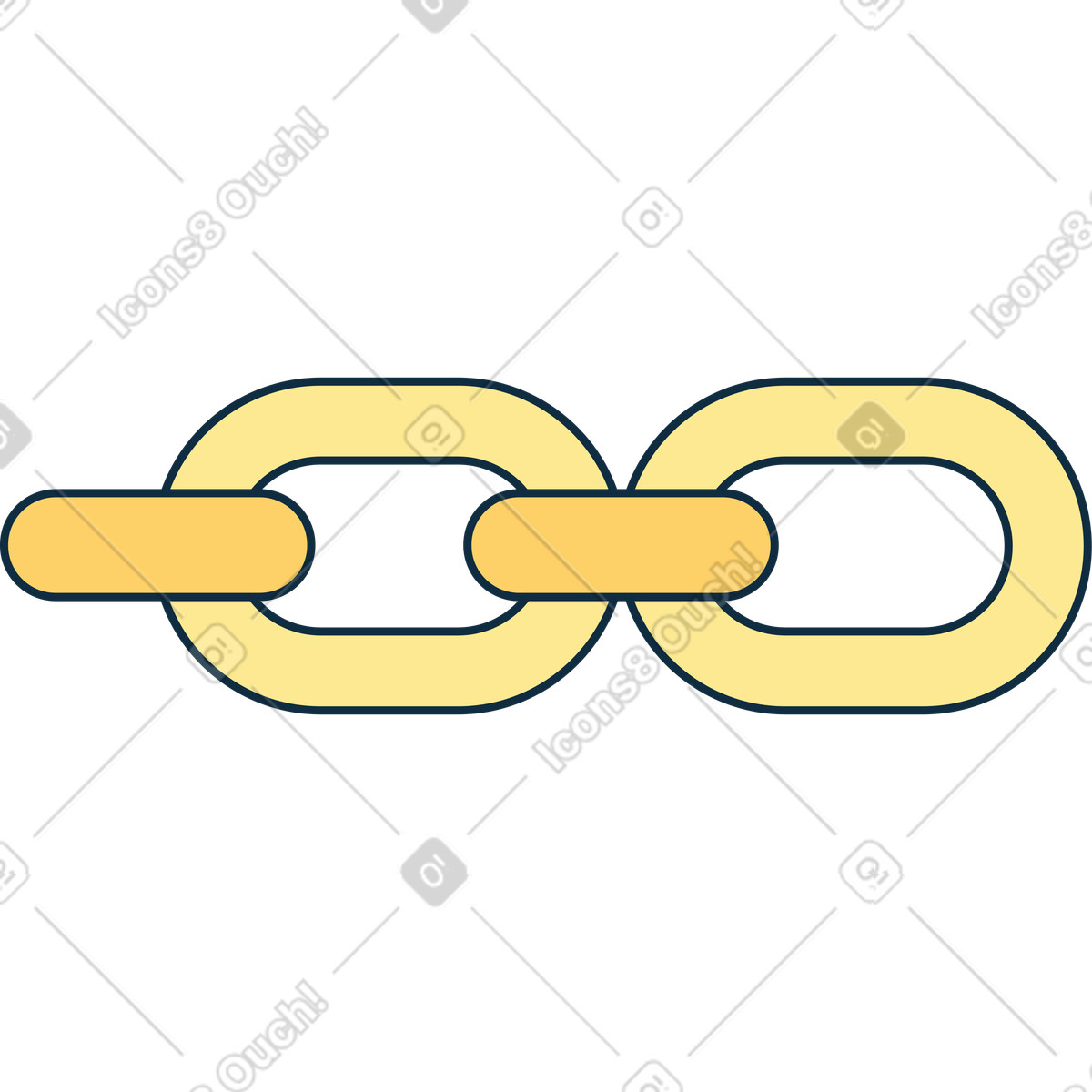 Maglie della catena illustrazione in stile Bubble gum scarica in PNG, SVG