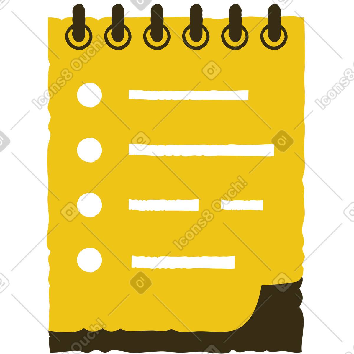 Pad con un elenco illustrazione in stile Bermuda scarica in PNG, SVG