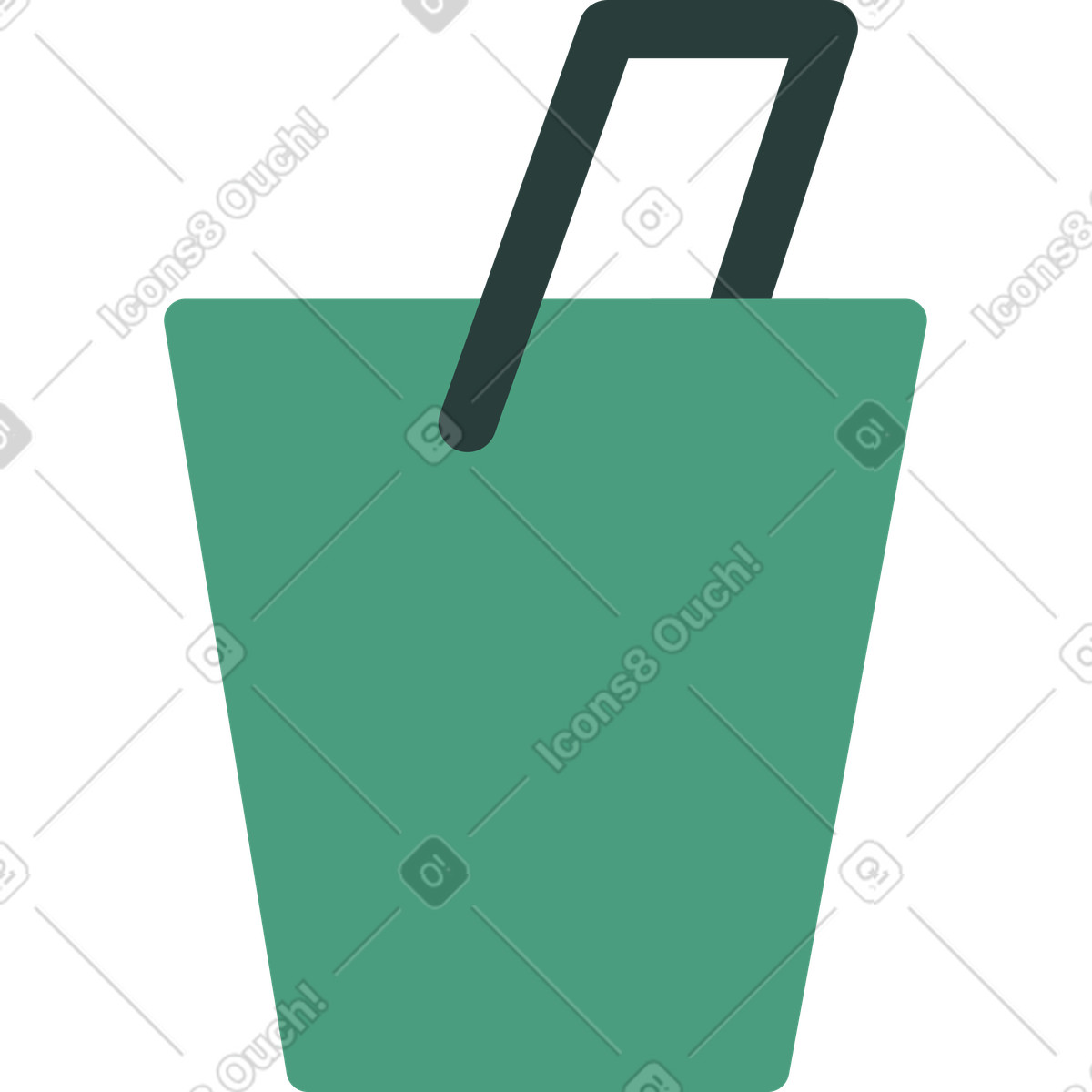 Ilustração de Balde em no estilo Macaroni para baixar em PNG, SVG