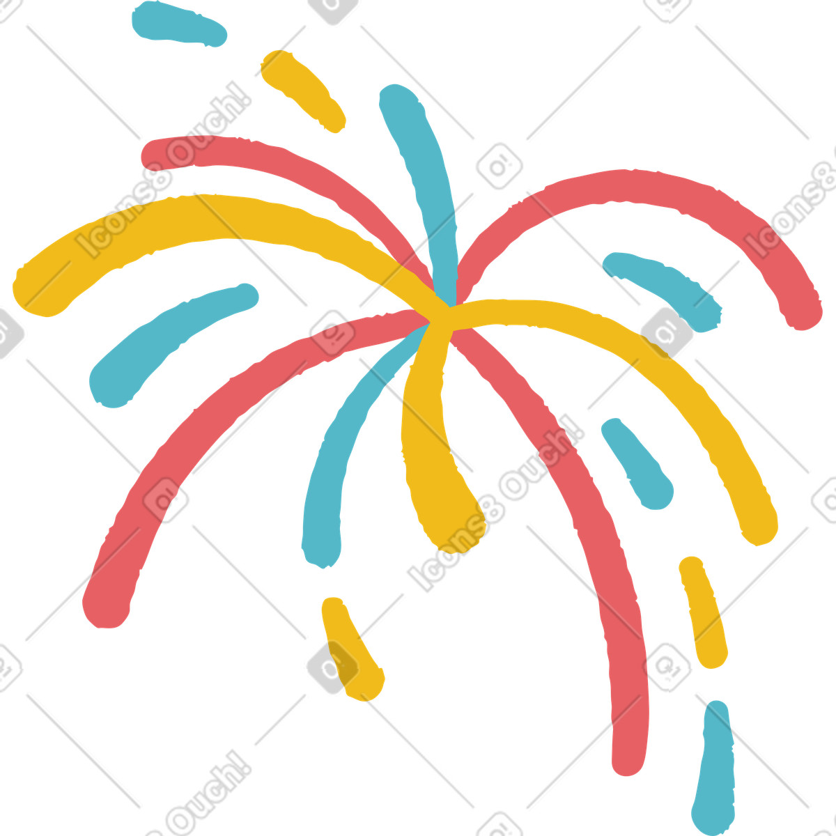 Illustration Feux d'artifice dans le style Flamenco à télécharger aux formats PNG, SVG