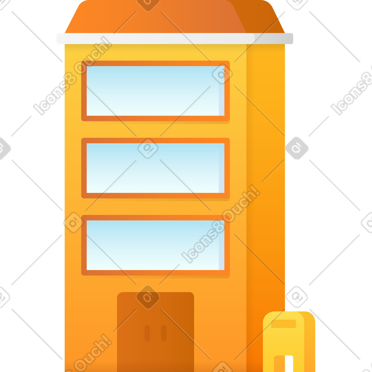 Ilustración Edificio en estilo Hugo a descargar en PNG y SVG
