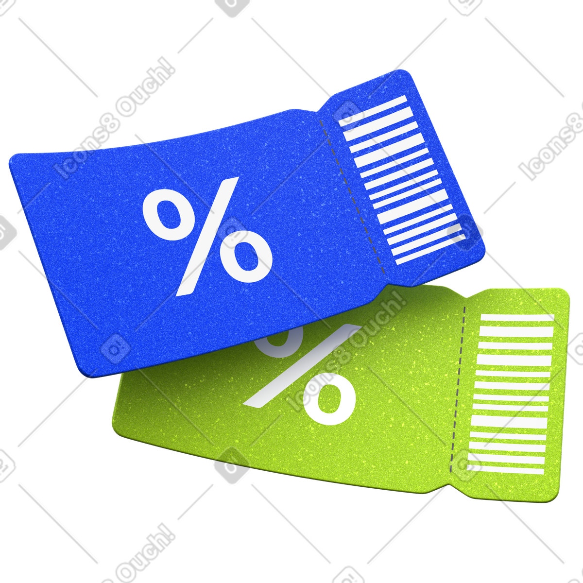 Buono sconto in saldo con percentuale, promozione shopping illustrazione stile 3D Enterprise scarica PNG, SVG