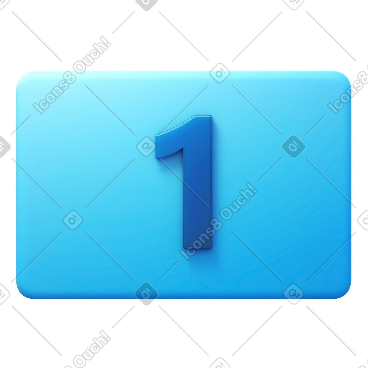 One illustration in 3D Fluency style download in PNG, SVG