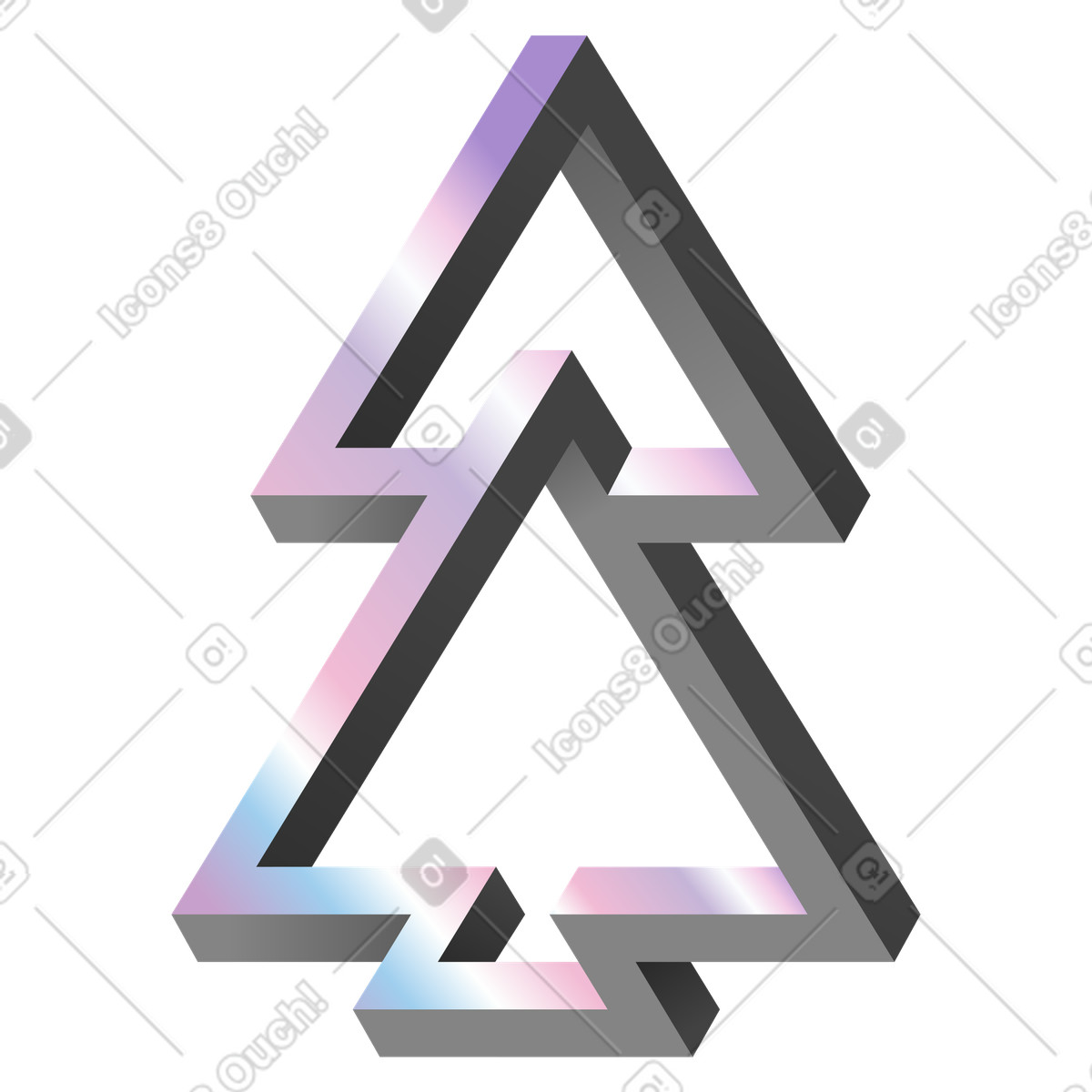Illustration Geometric illusion figure dans le style à télécharger aux formats PNG, SVG