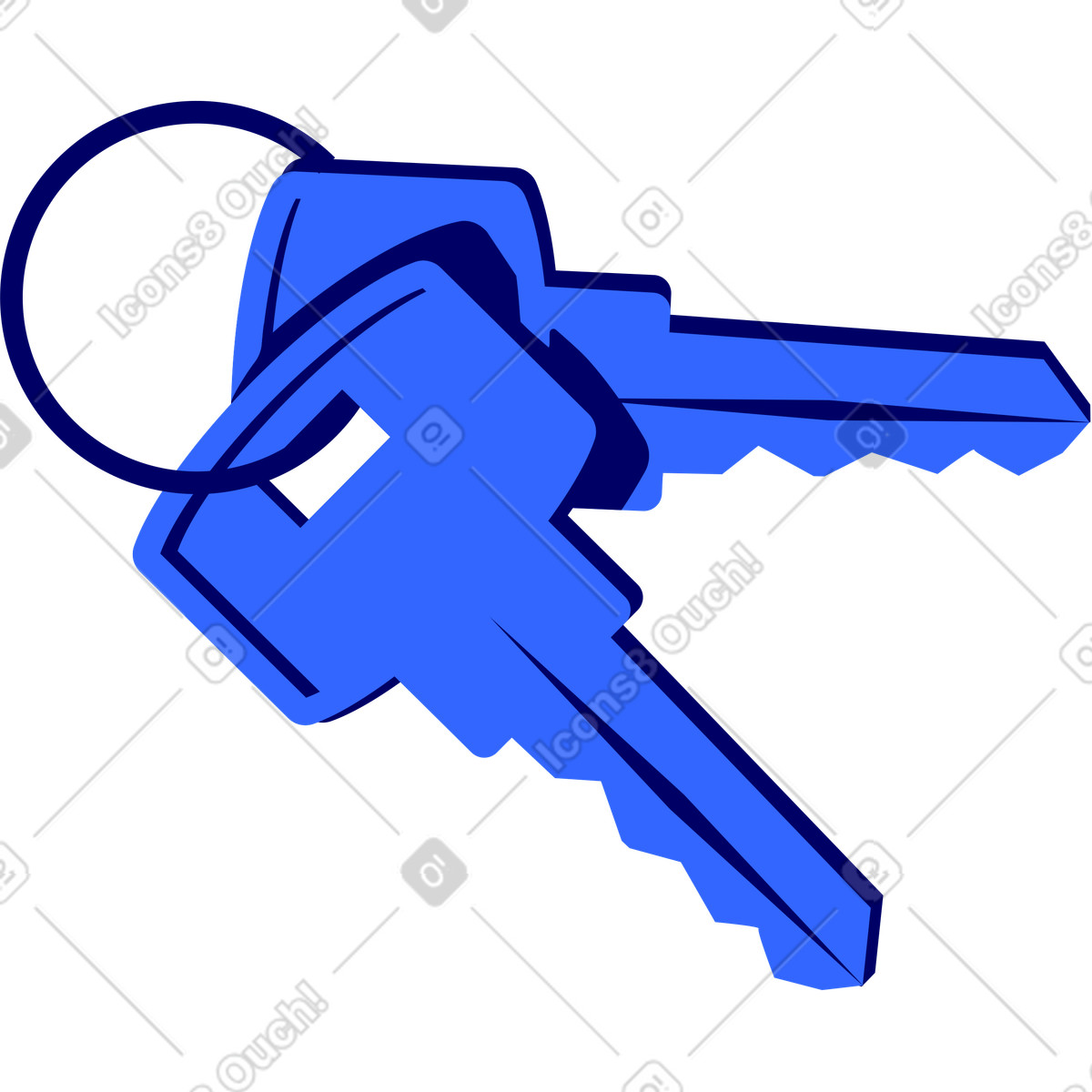 下载 Lounge 风格的 蓝色键 插画，支持 PNG、SVG 格式