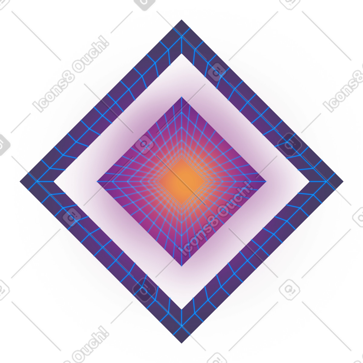 Futuristic tunnel illustrazione in stile Props scarica in PNG, SVG