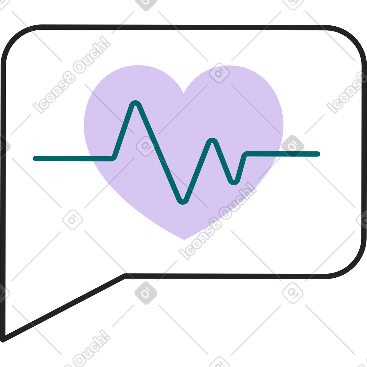 Ilustração animada de Monitoramento da frequência cardíaca em no estilo Sammy Line para baixar em GIF, Lottie (JSON), AE