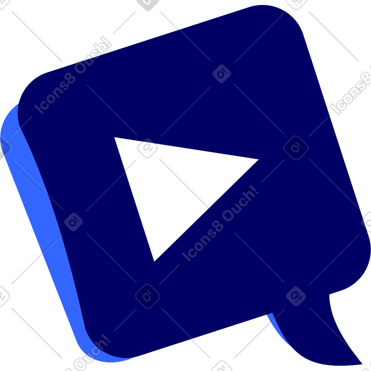 Aufkleber mit einem videoaufzeichnungszeichen-Illustration im Lounge-Stil als Download in PNG, SVG