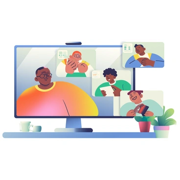 An engaging online webinar session with participants actively taking notes