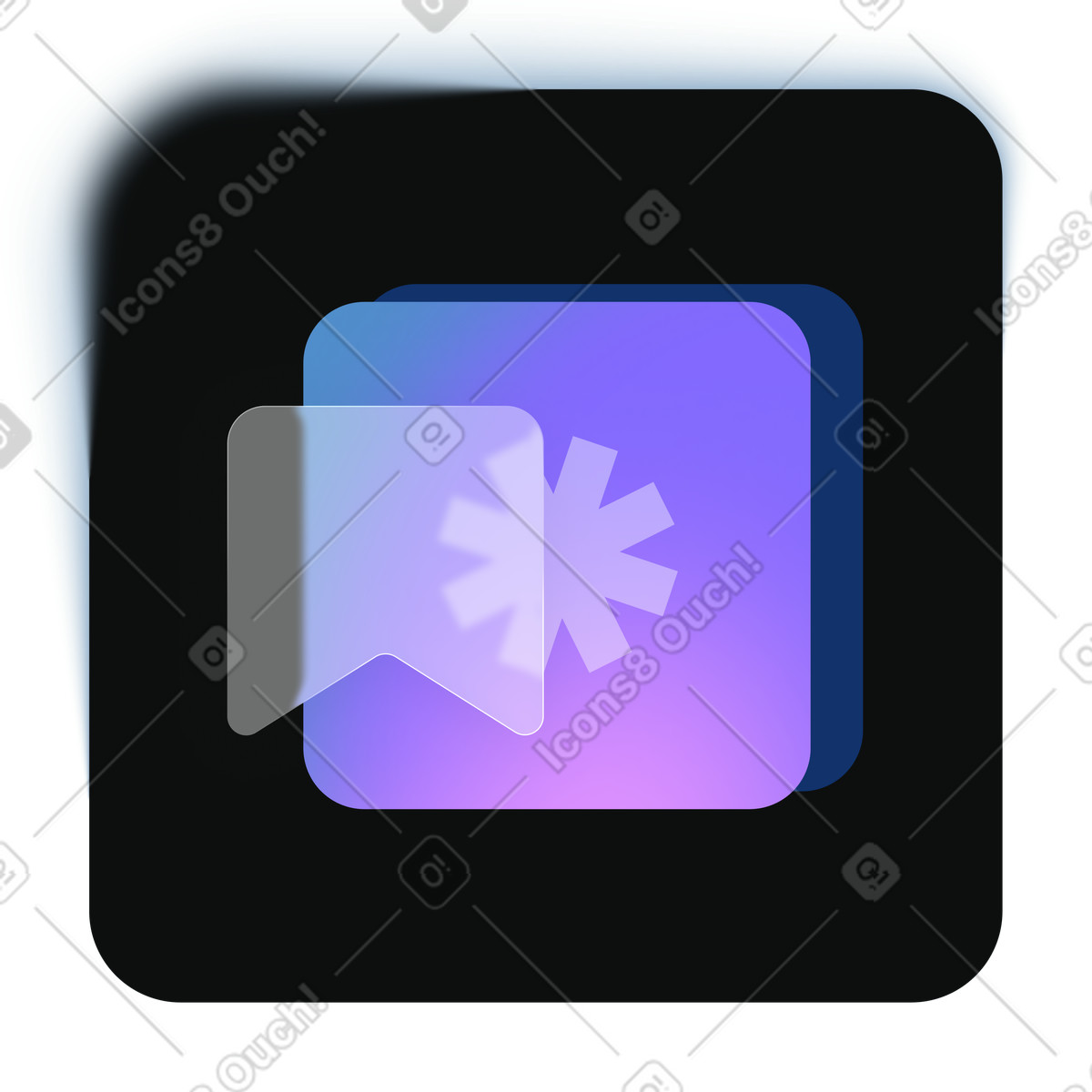 Private messaging system, Encrypted chat interface, Secure communication channel illustration in Void style download in PNG, SVG