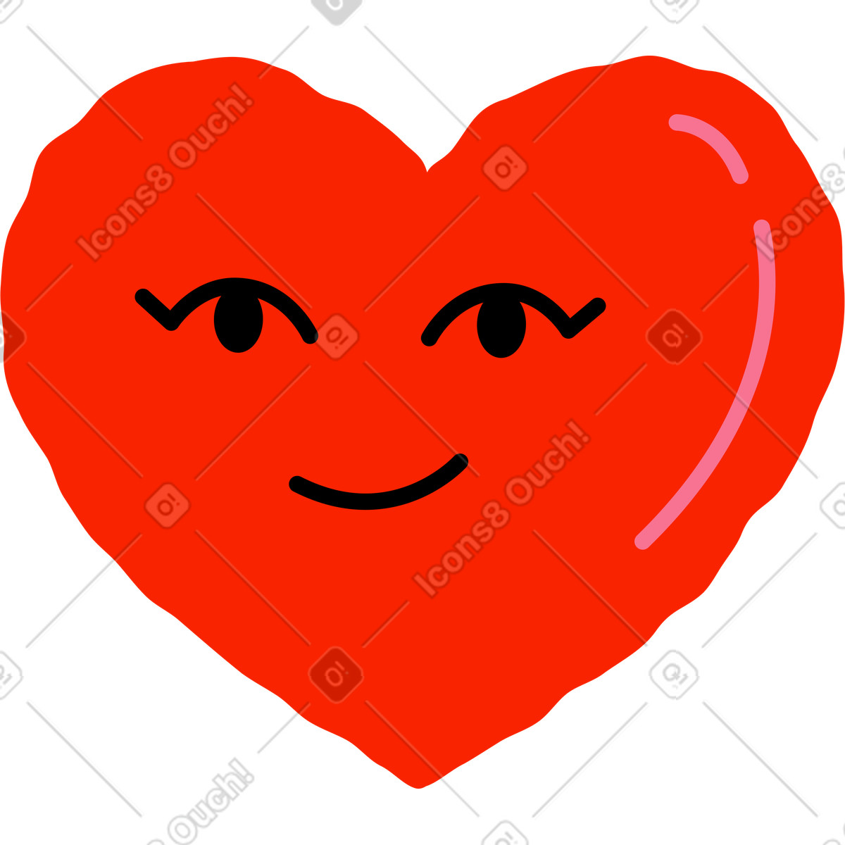 下载 Giggle 风格的 心 插画，支持 PNG、SVG 格式