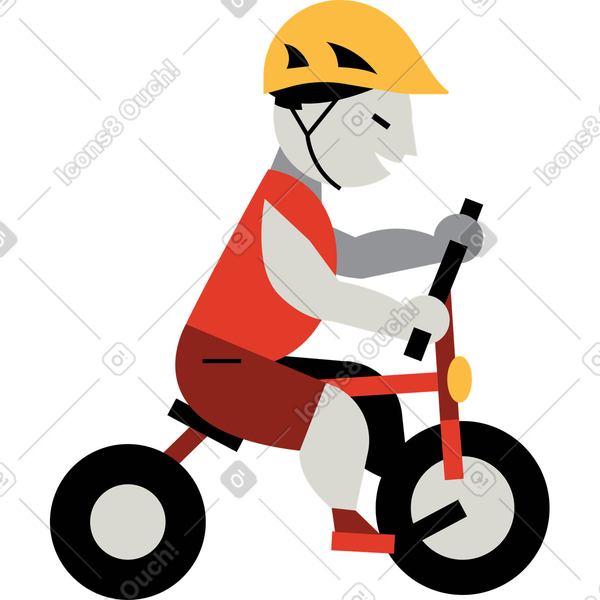 Bambino illustrazione in stile Burgundy scarica in PNG, SVG