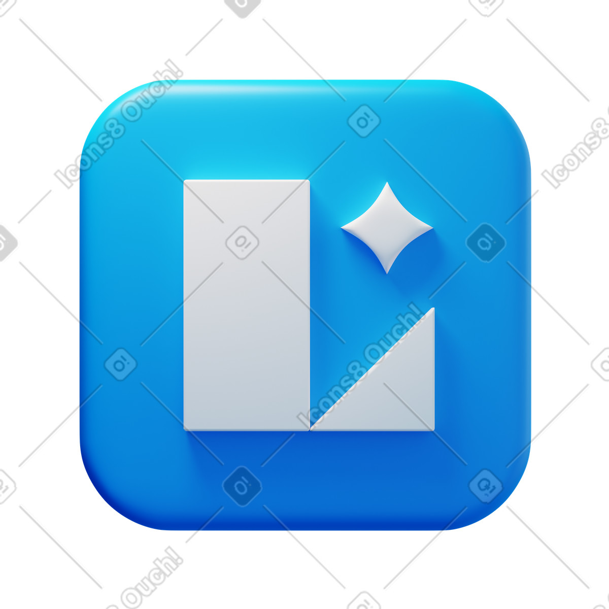 Lunacy illustration in 3D Fluency style download in PNG, SVG