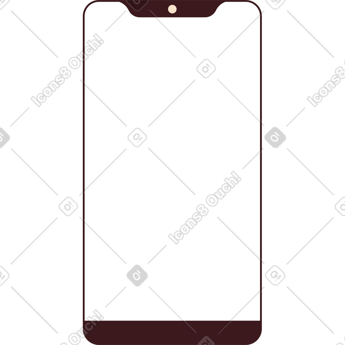 Illustration Téléphone portable dans le style Folks à télécharger aux formats PNG, SVG
