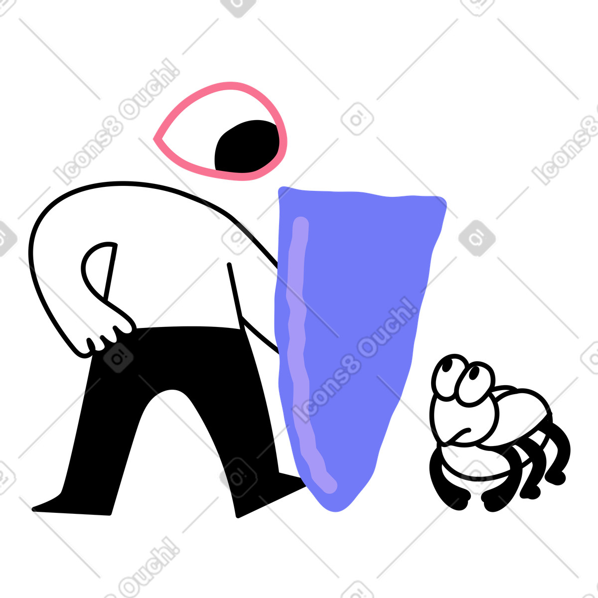 Ilustración Seguridad del software y protección contra errores en estilo Giggle a descargar en PNG SVG