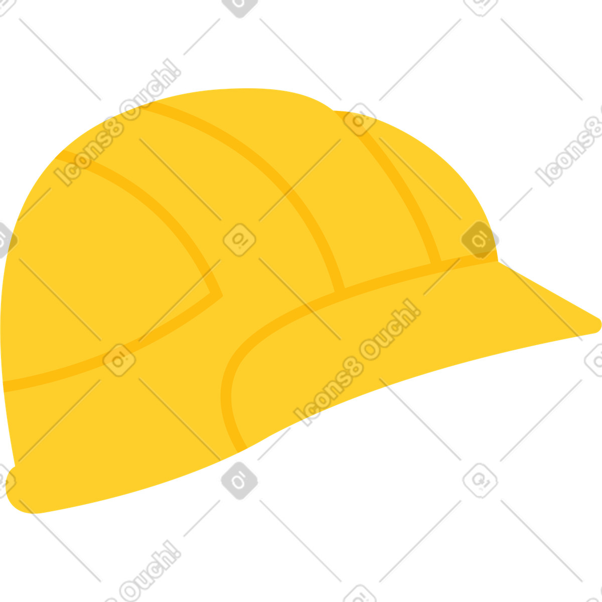 Ilustración Casco de constructor en estilo Sammy a descargar en PNG y SVG