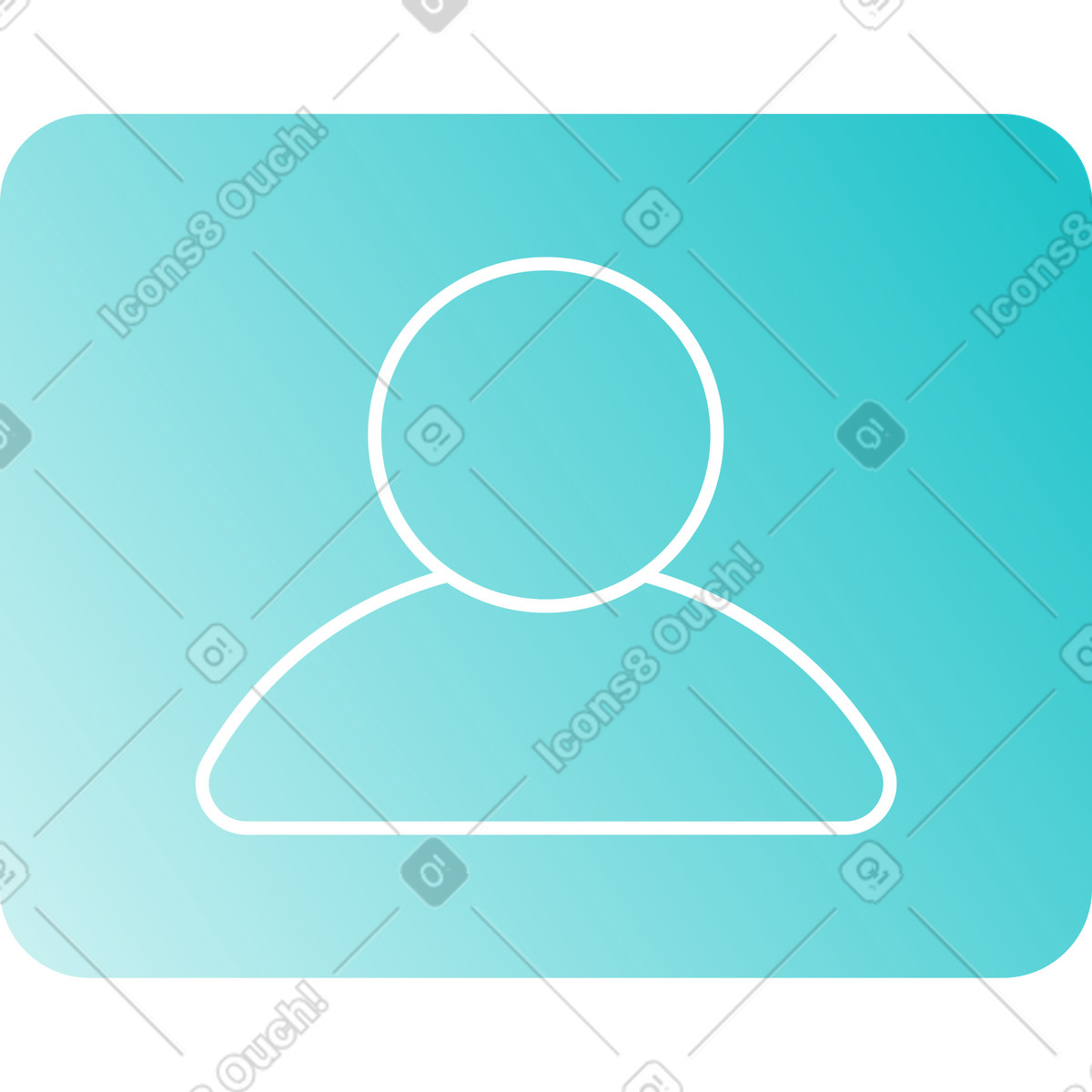 Icono de usuario verde illustration in Lucent style download in PNG, SVG