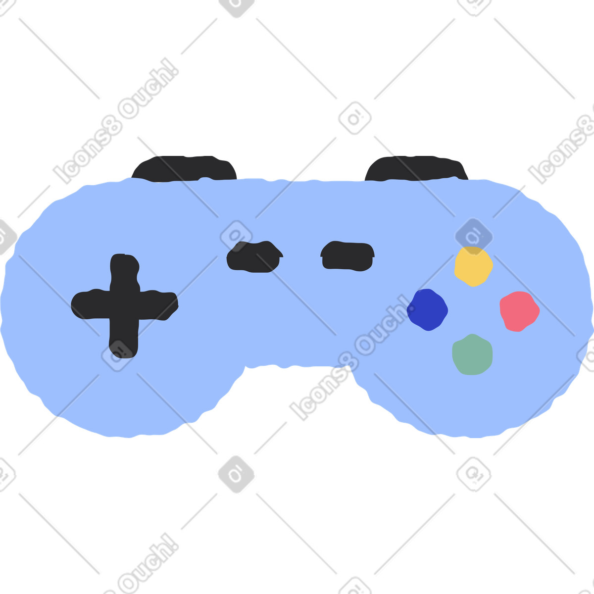 Иллюстрация Gamepad в стиле Pablo — скачать в форматах PNG, SVG