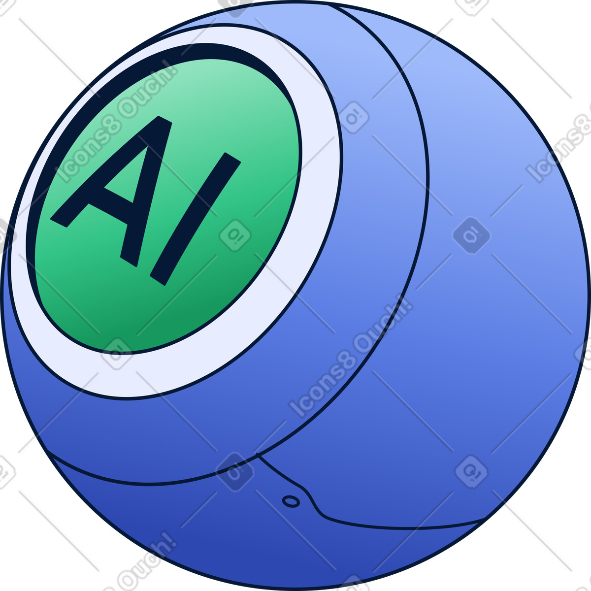 Ai device illustration in Neat style download in PNG, SVG