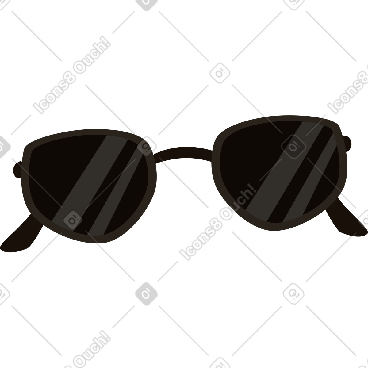 Brille-Illustration im Vivid-Stil als Download in PNG, SVG