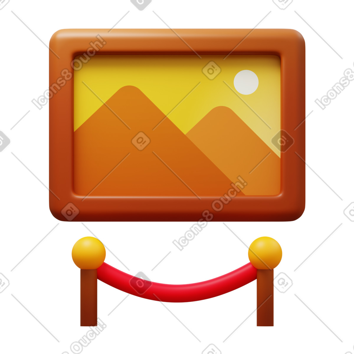 Physical gallery-Illustration im 3D Fluency-Stil als Download in PNG, SVG