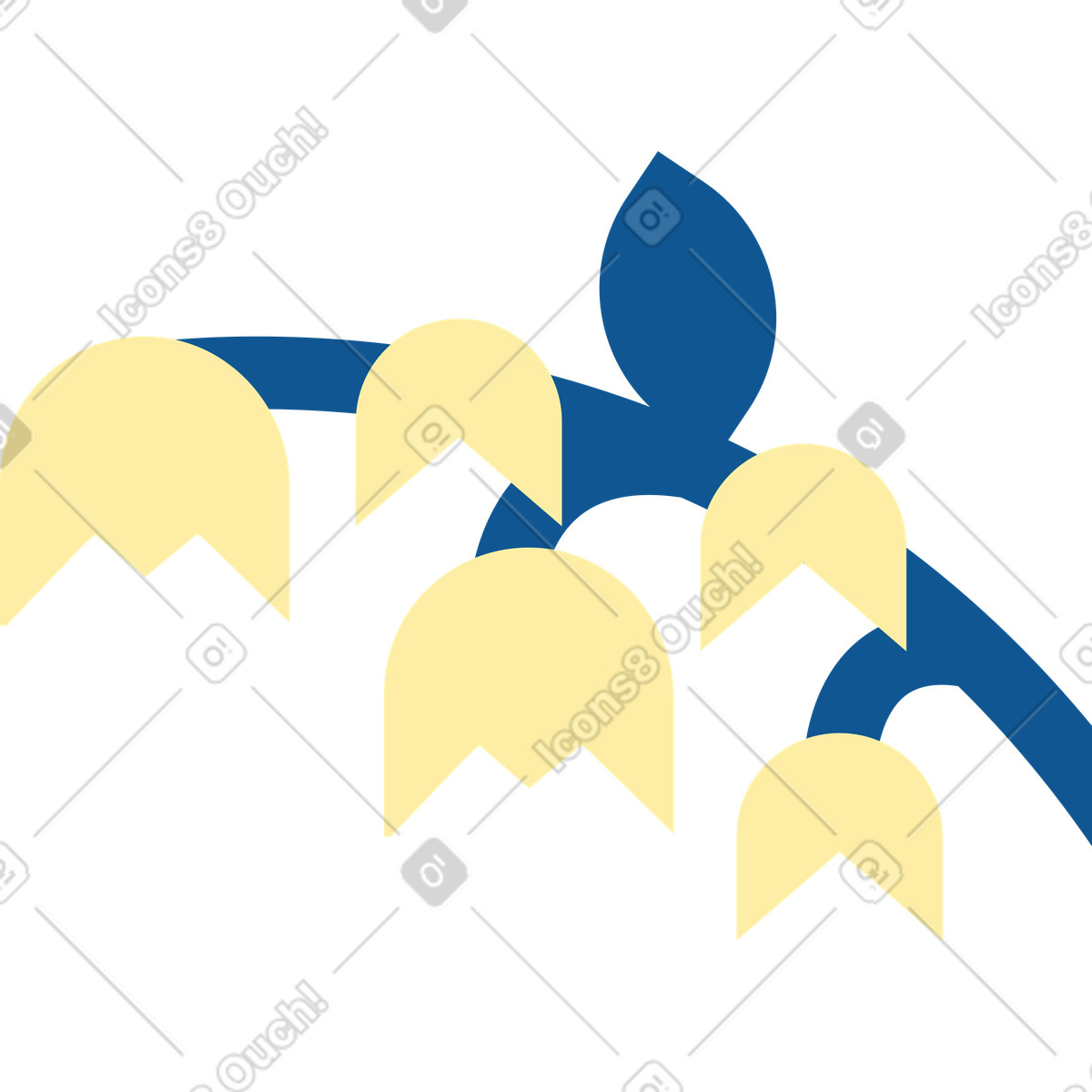 Polar スタイルの May lily のイラストをPNG、SVG形式でダウンロード