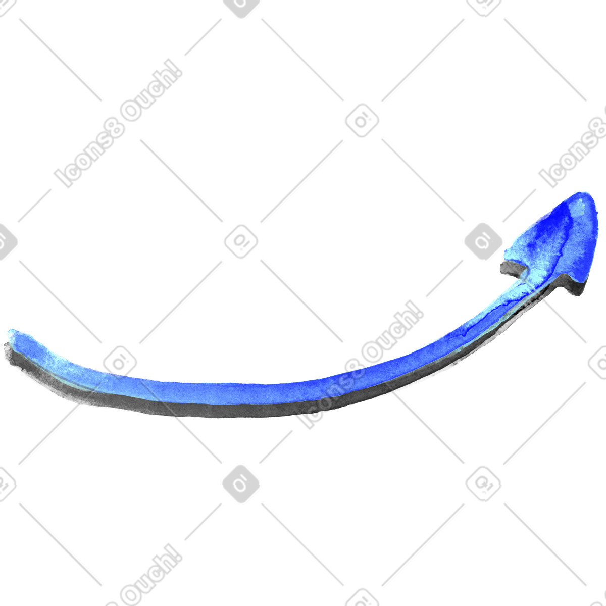 Arrow-Illustration im Inky-Stil als Download in PNG, SVG